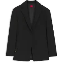HUGO Blazer coupe décontractée en seersucker avec ceinture chaîne