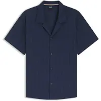 HUGO BOSS Chemise Regular en tissu seersucker