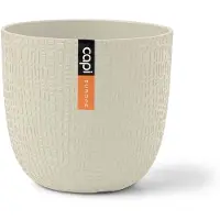 Capi Europe - Boule à pot Peau 'made with' - Sciure beige - 17x15