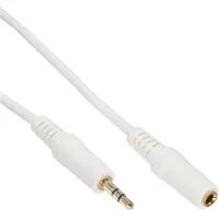 DeLOCK - Rallonge de câble audio - mini-phone stereo 3.5 mm femelle pour mini-phone stereo 3.5 mm mâle - 3 m - blanc