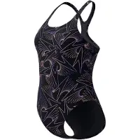 Speedo Hyperboom Swimsuit Noir UK 38 Femme