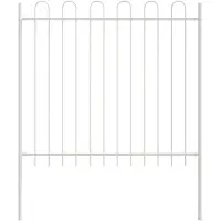 vidaXL , clôture de jardin WOERDEN, 3 pièces, 5,1 x 0,6 m, acier avec revêtement en poudre