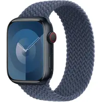 Apple Bracelet Solo tressé Watch | 38/40/41/42 mm - Taille 2 - Storm Blue