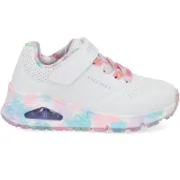 SKECHERS Baskets 'Uno Gen1 - Fresh Blooms' blanc