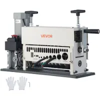 Vevor Dénudeur Câble Électrique 1,5-40 mm Machine à Dénuder Automatique 370 W avec Manivelle Manuelle