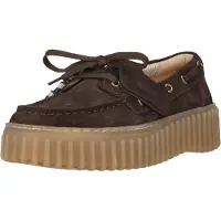 Clarks Chaussure à lacets 'Torhill Boat' brun foncé