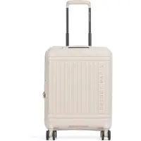 Delsey Lutece Slim Expandable 55cm 34l Trolley Bag Beige