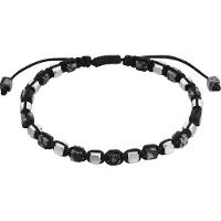 True Rebels Bracelet noir / argent