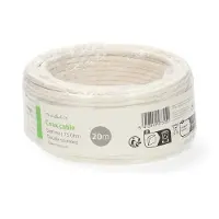 Nedis Câble coaxial double blindage 20 m, PVC, blanc