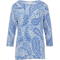 s.Oliver T-shirt azur / gentiane / blanc