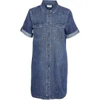 Noisy May Robe-chemise 'NEW SIGNE' bleu denim
