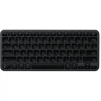 Satechi Clavier sans fil Slim EX1, clavier Bluetooth compact pour Mac, Windows et Android QWERTY (anglais), noir espace