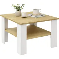VCM Table d'appoint en bois / table basse simple / Dimensions env. H. 44 x W. 55 x D. 55 cm / table de séjour carrée / canapé - Disalo