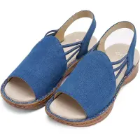 Ara Sandales à lanières bleu denim