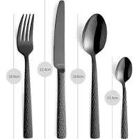 Amefa Felicity 3319 set de couverts 24 pièces, noir