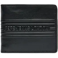 Pepe Jeans pour homme. PM070386 Portefeuille loup noir (OSFA), Casuel, Cuir