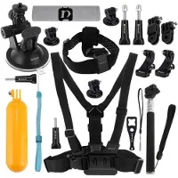 Puluz Ensemble De 20 Accessoires Pour Caméras Sportives Pkt18