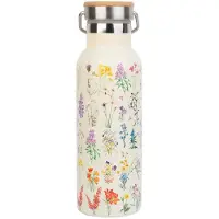 Erik Editores Wild Flowers Metal Bottle With Handle Multicolore