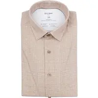 Olymp Chemise Luxor Pied-de-Poule Marron