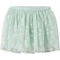 Name it Jupe 'NMFFloral' turquoise / or / blanc