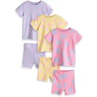 Next Pyjama bleu clair / jaune / lilas / rose clair