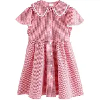 Next Robe rouge cerise / blanc