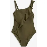 Bonprix Maillot 1 pièce asymétrique à bretelle amovible