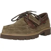 Clarks Chaussure à lacets 'Cleyhill Boat' chocolat / olive