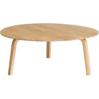 HAY Bella Table Basse Lacquered Solid Oak | Ø 80 cm x H 32 cm