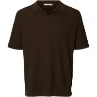 Selected T-Shirt 'SLHMattis' brun foncé