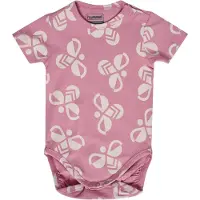 Hummel Barboteuse / body 'Mini Bold Bee' gris clair / pitaya