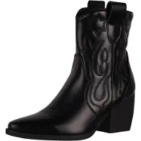 Salinyang Bottes de cowboy noir