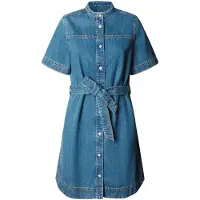 Pepe Jeans pour femme. PL95378473C0 Victoria Ss Denim Dress (XS), Bleu, Casuel, Coton, Manche courte