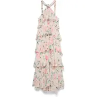 Vero Moda Robe de soirée 'VMFelicia' vert / rose / rose ancienne
