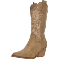 Salinyang Bottes de cowboy beige / kaki