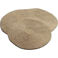 Bolia Zen Tapis Façonné 140 x 145 cm | Dark Beige
