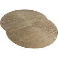 Bolia Zen Rug Rounded Tapis 300 x 377 cm | Dark Beige