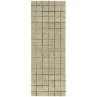 Lorena Canals Tapis mosaïque laine mousse 80x230cm