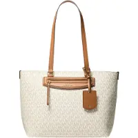 Michael Kors pour femme. 30S6GTVT2B Sac fourre-tout Jet Set Travel beige moyen (OSFA), Casuel, Toile