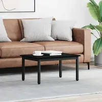 vidaXL Table basse noire imitation chêne 70 x 50 x 36 cm Bois composite