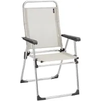 Lafuma Fauteuil Pliant Ultra-Léger En Aluminium Beige L62xl58xh100