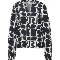 Street One Chemisier bleu foncé / blanc