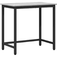 vidaXL Table Sonoma gris 100 x 50 x 76,5 cm