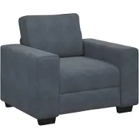 vidaXL Fauteuil gris foncé 60 cm velours