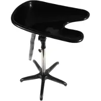 FLOKOO Table à eau mobile – Réglable en hauteur – Idéale pour les coiffeurs et à domicile – Noire – Pratique et facile à transporter