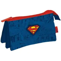 Arditex Trousse à crayons Superman Comic à 3 compartiments, 21 cm
