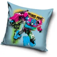 Carbotex Transformers Taie d'oreiller 40x40cm - Optimus Prime Velours