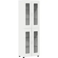 vidaXL Haut Armoire Blanc 60 x 35 x 182 cm Bois d'ingénierie