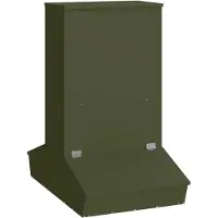 vidaXL Distributeur de porcs Vert olive 55 x 51 x 91,5 cm