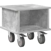 vidaXL Support TV Béton Gris 37 x 35 x 35 cm Bois composite